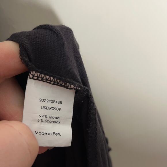 UNIVERSAL STANDARD Athena Divine Jersey Maxi Dress Black Sz 10/12 {A24} - Picture 7 of 7